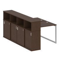 Metal System Quattro Р. ст. с шкафом-купе на О-образном м/к 40БО.РС-СШК-4.1 Т Акация/Антрацит металл 1410*2332*1098 Metal System Quattro Р. ст. с шкафом-купе на О-образном м/к 40БО.РС-СШК-4.1 Т Акация/Антрацит металл 1410*2332*1098