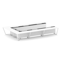 Стол для переговоров П-образный Steel Meet KM-PR.B.SP-15P / Тиквуд Светлый – Графит Глянец – Металл Белый / 4800×3200×750 Стол для переговоров П-образный Steel Meet KM-PR.B.SP-15P / Тиквуд Светлый – Графит Глянец – Металл Белый / 4800×3200×750
