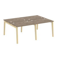 Onix Wood Рабочая станция OW.D.RS-4.1.7 Белый бриллиант/Дуб светлый/Белый металл 1960*1475*750 Onix Wood Рабочая станция OW.D.RS-4.1.7 Белый бриллиант/Дуб светлый/Белый металл 1960*1475*750