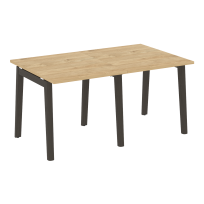 Onix Wood Стол переговорный (2 столешницы) OW.PRG-2.0 Белый бриллиант/Дуб светлый/Белый металл 1560*980*750 Onix Wood Стол переговорный (2 столешницы) OW.PRG-2.0 Белый бриллиант/Дуб светлый/Белый металл 1560*980*750