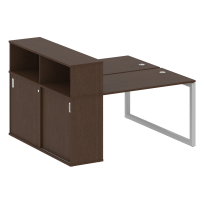 Metal System Quattro Р. ст. с шкафом-купе на О-образном м/к 50БО.РС-СШК-2.2 Т Акация/Антрацит металл 1610*1475*1098 Metal System Quattro Р. ст. с шкафом-купе на О-образном м/к 50БО.РС-СШК-2.2 Т Акация/Антрацит металл 1610*1475*1098