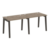 Onix Wood Рабочая станция OW.RS-2.1.7 Белый бриллиант/Дуб светлый/Белый металл 1960*720*750 Onix Wood Рабочая станция OW.RS-2.1.7 Белый бриллиант/Дуб светлый/Белый металл 1960*720*750