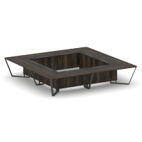 Стол для переговоров квадратный Steel Meet KM-PR.B.SP-20K2 / Тиквуд Светлый – Графит Глянец – Металл Антрацит / 4000×4000×750 Стол для переговоров квадратный Steel Meet KM-PR.B.SP-20K2 / Тиквуд Светлый – Графит Глянец – Металл Антрацит / 4000×4000×750