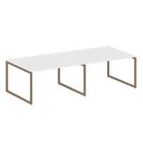 Metal System Quattro Перег. стол (2 столешницы) на О-образном м/к 40БО.ПРГ-2.3 Акация/Антрацит металл 2800*1235*750 Metal System Quattro Перег. стол (2 столешницы) на О-образном м/к 40БО.ПРГ-2.3 Акация/Антрацит металл 2800*1235*750