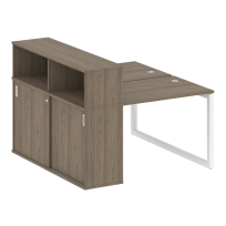 Metal System Quattro Р. ст. с шкафом-купе на О-образном м/к 50БО.РС-СШК-2.1 Т Акация/Антрацит металл 1410*1475*1098 Metal System Quattro Р. ст. с шкафом-купе на О-образном м/к 50БО.РС-СШК-2.1 Т Акация/Антрацит металл 1410*1475*1098
