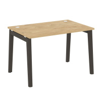 Onix Wood Стол офисный OW.SP-2.8 Дуб мали/Дуб светлый/Белый металл 1180×800×750 Onix Wood Стол офисный OW.SP-2.8 Дуб мали/Дуб светлый/Белый металл 1180×800×750