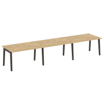 Onix Wood Стол переговорный (3 столешницы) OW.PRG-3.3 Белый бриллиант/Дуб светлый/Белый металл 4140*980*750 Onix Wood Стол переговорный (3 столешницы) OW.PRG-3.3 Белый бриллиант/Дуб светлый/Белый металл 4140*980*750