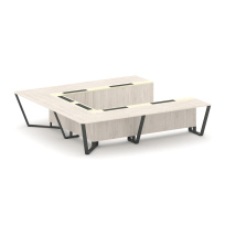 Стол для переговоров П-образный Steel Meet KM-PR.B.SP-11P / Тиквуд Светлый – Графит Глянец – Металл Антрацит / 3200×3200×750 Стол для переговоров П-образный Steel Meet KM-PR.B.SP-11P / Тиквуд Светлый – Графит Глянец – Металл Антрацит / 3200×3200×750