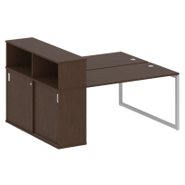 Metal System Quattro Р. ст. с шкафом-купе на О-образном м/к 40БО.РС-СШК-2.3 Т Акация/Антрацит металл 1810*1475*1098 Metal System Quattro Р. ст. с шкафом-купе на О-образном м/к 40БО.РС-СШК-2.3 Т Акация/Антрацит металл 1810*1475*1098