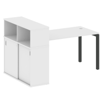 Metal System Quattro Стол офисный с шкафом-купе на П-образном м/к 50БП.РС-СШК-3.3 Т Вяз/Мокко металл 1810×1120×1098 Metal System Quattro Стол офисный с шкафом-купе на П-образном м/к 50БП.РС-СШК-3.3 Т Вяз/Мокко металл 1810×1120×1098