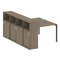 Metal System Quattro Р. ст. с шкафом-купе на П-образном м/к 40БП.РС-СШК-4.2 Т Акация/Антрацит металл 1610*2332*1098 Metal System Quattro Р. ст. с шкафом-купе на П-образном м/к 40БП.РС-СШК-4.2 Т Акация/Антрацит металл 1610*2332*1098