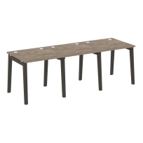 Onix Wood Рабочая станция OW.RS-3.0.8 Белый бриллиант/Дуб светлый/Белый металл 2340*800*750 Onix Wood Рабочая станция OW.RS-3.0.8 Белый бриллиант/Дуб светлый/Белый металл 2340*800*750