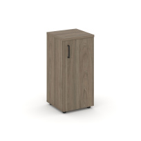 Шкаф для документов низкий узкий правый с глухой дверью Style Project SN.STU.E-301(R) / Акация Лорка – Белый – Черные ручки / 400×400×833 Шкаф для документов низкий узкий правый с глухой дверью Style Project SN.STU.E-301(R) / Акация Лорка – Белый – Черные ручки / 400×400×833