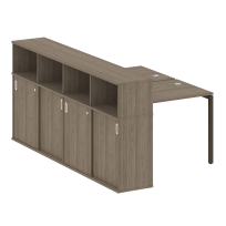 Metal System Quattro Р. ст. с шкафом-купе на П-образном м/к 40БП.РС-СШК-4.1 Т Акация/Антрацит металл 1410*2332*1098 Metal System Quattro Р. ст. с шкафом-купе на П-образном м/к 40БП.РС-СШК-4.1 Т Акация/Антрацит металл 1410*2332*1098