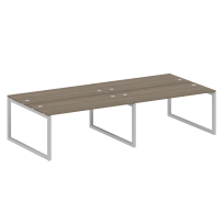 Metal System Quattro Р. ст. на 4 раб. места на О-образном м/к 50БО.СМ-4.4 Акация/Антрацит металл 3200*1475*750 Metal System Quattro Р. ст. на 4 раб. места на О-образном м/к 50БО.СМ-4.4 Акация/Антрацит металл 3200*1475*750