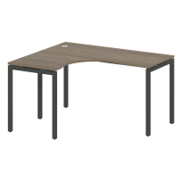 Metal System Quattro Стол криволинейный левый на П-образном м/к 40БП.СА-3 (L) Акация/Антрацит металл 1400*1200*750 Metal System Quattro Стол криволинейный левый на П-образном м/к 40БП.СА-3 (L) Акация/Антрацит металл 1400*1200*750