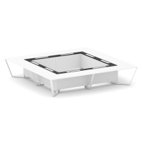 Стол для переговоров квадратный Steel Meet KM-PR.B.SP-20K2 / Тиквуд Светлый – Графит Глянец – Металл Белый / 4000×4000×750 Стол для переговоров квадратный Steel Meet KM-PR.B.SP-20K2 / Тиквуд Светлый – Графит Глянец – Металл Белый / 4000×4000×750