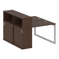 Metal System Quattro Р. ст. с шкафом-купе на О-образном м/к 50БО.РС-СШК-2.1 Т Акация/Антрацит металл 1410*1475*1098 Metal System Quattro Р. ст. с шкафом-купе на О-образном м/к 50БО.РС-СШК-2.1 Т Акация/Антрацит металл 1410*1475*1098