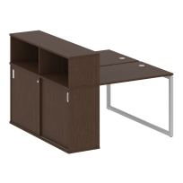 Metal System Quattro Р. ст. с шкафом-купе на О-образном м/к 40БО.РС-СШК-2.1 Т Акация/Антрацит металл 1410*1475*1098 Metal System Quattro Р. ст. с шкафом-купе на О-образном м/к 40БО.РС-СШК-2.1 Т Акация/Антрацит металл 1410*1475*1098
