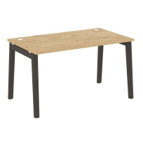 Onix Wood Стол офисный OW.SP-3.8 Дуб мали/Дуб светлый/Белый металл 1380×800×750 Onix Wood Стол офисный OW.SP-3.8 Дуб мали/Дуб светлый/Белый металл 1380×800×750