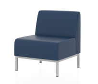 Мягкое кресло Компакт Euroforma / Искуственная шесть Kardif / Серый 10 / Черный / 600×620×770 Мягкое кресло Компакт Euroforma / Искуственная шесть Kardif / Серый 10 / Черный / 600×620×770