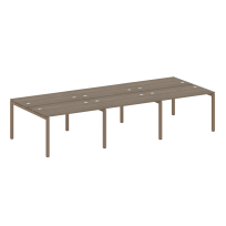 Metal System Quattro Р. ст. на 6 раб. места на П-образном м/к 50БП.СМ-6.2 Акация/Антрацит металл 3600*1475*750 Metal System Quattro Р. ст. на 6 раб. места на П-образном м/к 50БП.СМ-6.2 Акация/Антрацит металл 3600*1475*750
