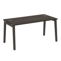 Onix Wood Direct Стол руководителя OW.SRR-4.8 Белый бриллиант/Дуб светлый/Белый металл 1580*800*750 Onix Wood Direct Стол руководителя OW.SRR-4.8 Белый бриллиант/Дуб светлый/Белый металл 1580*800*750