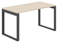 Стол офисный с лючком Allegro / 1200×700×750 / Профиль О-образный: 70×20 Антрацит / Столешница: Белый / AG.104.WH.L.72.AN Стол офисный с лючком Allegro / 1200×700×750 / Профиль О-образный: 70×20 Антрацит / Столешница: Белый / AG.104.WH.L.72.AN