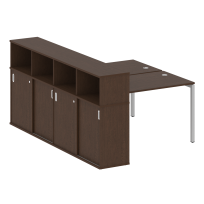 Metal System Quattro Р. ст. с шкафом-купе на П-образном м/к 40БП.РС-СШК-4.2 Т Акация/Антрацит металл 1610*2332*1098 Metal System Quattro Р. ст. с шкафом-купе на П-образном м/к 40БП.РС-СШК-4.2 Т Акация/Антрацит металл 1610*2332*1098