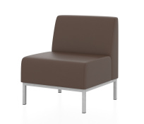 Мягкое кресло Компакт Euroforma / Искуственная шесть Kardif / Серый 10 / Черный / 600×620×770 Мягкое кресло Компакт Euroforma / Искуственная шесть Kardif / Серый 10 / Черный / 600×620×770