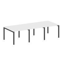 Metal System Quattro Перег. стол (3 столешницы) на П-оразном м/к 50БП.ПРГ-3.1 Акация/Антрацит металл 3000*1235*750 Metal System Quattro Перег. стол (3 столешницы) на П-оразном м/к 50БП.ПРГ-3.1 Акация/Антрацит металл 3000*1235*750