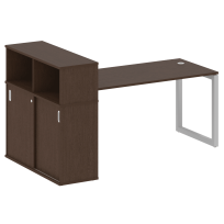Metal System Quattro Стол офисный с шкафом-купе на О-образном м/к 50БО.РС-СШК-3.4 Т Вяз/Мокко металл 2010×1120×1098 Metal System Quattro Стол офисный с шкафом-купе на О-образном м/к 50БО.РС-СШК-3.4 Т Вяз/Мокко металл 2010×1120×1098