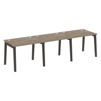 Onix Wood Рабочая станция OW.RS-3.1.8 Белый бриллиант/Дуб светлый/Белый металл 2940*800*750 Onix Wood Рабочая станция OW.RS-3.1.8 Белый бриллиант/Дуб светлый/Белый металл 2940*800*750