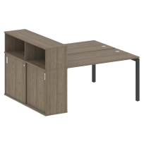 Metal System Quattro Р. ст. с шкафом-купе на П-образном м/к 50БП.РС-СШК-2.3 Т Акация/Антрацит металл 1810*1475*1098 Metal System Quattro Р. ст. с шкафом-купе на П-образном м/к 50БП.РС-СШК-2.3 Т Акация/Антрацит металл 1810*1475*1098