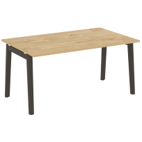 Onix Wood Стол переговорный (1 столешница) OW.PRG-1.4 Белый бриллиант/Дуб светлый/Белый металл 1580*980*750 Onix Wood Стол переговорный (1 столешница) OW.PRG-1.4 Белый бриллиант/Дуб светлый/Белый металл 1580*980*750