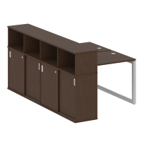 Metal System Quattro Р. ст. с шкафом-купе на О-образном м/к 50БО.РС-СШК-4.1 Т Акация/Антрацит металл 1410*2332*1098 Metal System Quattro Р. ст. с шкафом-купе на О-образном м/к 50БО.РС-СШК-4.1 Т Акация/Антрацит металл 1410*2332*1098