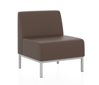 Мягкое кресло Компакт Euroforma / Искуственная шесть Kardif / Серый 10 / Черный / 600×620×770 Мягкое кресло Компакт Euroforma / Искуственная шесть Kardif / Серый 10 / Черный / 600×620×770