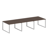 Metal System Перег. стол (3 столешницы) на О-оразном м/к БО.ПРГ-3.2 Акация/Антрацит металл 3600*1235*750 Metal System Перег. стол (3 столешницы) на О-оразном м/к БО.ПРГ-3.2 Акация/Антрацит металл 3600*1235*750