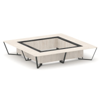 Стол для переговоров квадратный Steel Meet KM-PR.B.SP-20K2 / Тиквуд Светлый – Графит Глянец – Металл Антрацит / 4000×4000×750 Стол для переговоров квадратный Steel Meet KM-PR.B.SP-20K2 / Тиквуд Светлый – Графит Глянец – Металл Антрацит / 4000×4000×750