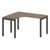 Metal System Quattro Стол криволинейный левый на П-образном м/к 50БП.СА-3 (L) Акация/Антрацит металл 1400*1200*750 Metal System Quattro Стол криволинейный левый на П-образном м/к 50БП.СА-3 (L) Акация/Антрацит металл 1400*1200*750