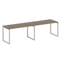 Metal System Quattro Р. ст. на 2 раб. места на О-образном м/к 40БО.СМ-2.3 Акация/Антрацит металл 2800*720*750 Metal System Quattro Р. ст. на 2 раб. места на О-образном м/к 40БО.СМ-2.3 Акация/Антрацит металл 2800*720*750
