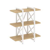 Loft Стеллаж на регулируемых опорах-3 полки VR.L-MST.O-3.4V Тиквуд тёмный/Чёрный металл 800×400×910 Loft Стеллаж на регулируемых опорах-3 полки VR.L-MST.O-3.4V Тиквуд тёмный/Чёрный металл 800×400×910