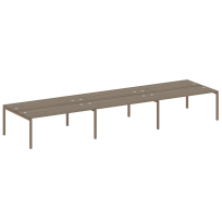 Metal System Quattro Р. ст. на 6 раб. места на П-образном м/к 50БП.СМ-6.5 Акация/Антрацит металл 5400*1475*750 Metal System Quattro Р. ст. на 6 раб. места на П-образном м/к 50БП.СМ-6.5 Акация/Антрацит металл 5400*1475*750