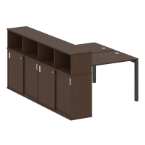 Metal System Quattro Р. ст. с шкафом-купе на П-образном м/к 50БП.РС-СШК-4.2 Т Акация/Антрацит металл 1610*2332*1098 Metal System Quattro Р. ст. с шкафом-купе на П-образном м/к 50БП.РС-СШК-4.2 Т Акация/Антрацит металл 1610*2332*1098