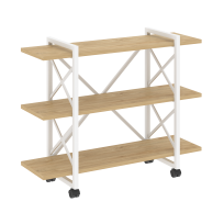 Loft Стеллаж на колесных опорах-3 полки VR.L-MST.K-3.8V Тиквуд тёмный/Чёрный металл 1200×400×968 Loft Стеллаж на колесных опорах-3 полки VR.L-MST.K-3.8V Тиквуд тёмный/Чёрный металл 1200×400×968