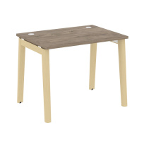 Onix Wood Стол офисный OW.SP-1.7 Дуб мали/Дуб светлый/Белый металл 980×720×750 Onix Wood Стол офисный OW.SP-1.7 Дуб мали/Дуб светлый/Белый металл 980×720×750