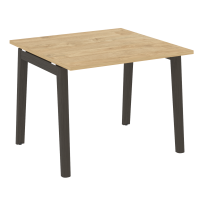 Onix Wood Стол переговорный (1 столешница) OW.PRG-1.1 Белый бриллиант/Дуб светлый/Белый металл 980*980*750 Onix Wood Стол переговорный (1 столешница) OW.PRG-1.1 Белый бриллиант/Дуб светлый/Белый металл 980*980*750