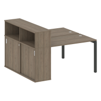 Metal System Quattro Р. ст. с шкафом-купе на П-образном м/к 50БП.РС-СШК-2.2 Т Акация/Антрацит металл 1610*1475*1098 Metal System Quattro Р. ст. с шкафом-купе на П-образном м/к 50БП.РС-СШК-2.2 Т Акация/Антрацит металл 1610*1475*1098