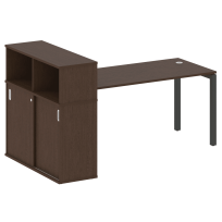 Metal System Quattro Стол офисный с шкафом-купе на П-образном м/к 50БП.РС-СШК-3.4 Т Вяз/Мокко металл 2010×1120×1098 Metal System Quattro Стол офисный с шкафом-купе на П-образном м/к 50БП.РС-СШК-3.4 Т Вяз/Мокко металл 2010×1120×1098