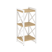 Loft Стеллаж на регулируемых опорах-3 полки VR.L-MST.O-3.4 Тиквуд тёмный/Чёрный металл 400×400×910 Loft Стеллаж на регулируемых опорах-3 полки VR.L-MST.O-3.4 Тиквуд тёмный/Чёрный металл 400×400×910